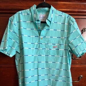 Chubbies Popover Button Up Shirt L